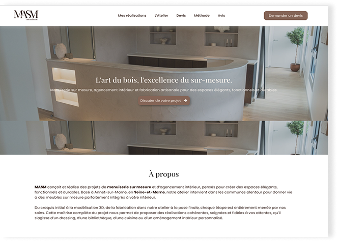 MASM — haut de page