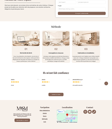 MASM — bas de page